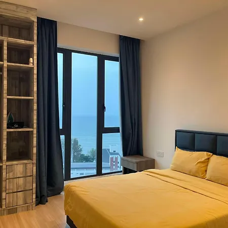Luxury Seaview Bathtub Condo 2 Rooms 6 Pax Near Straits Quay Marina Mall 豪华海景双房浴缸公寓 Tanjung Tokong Exterior photo
