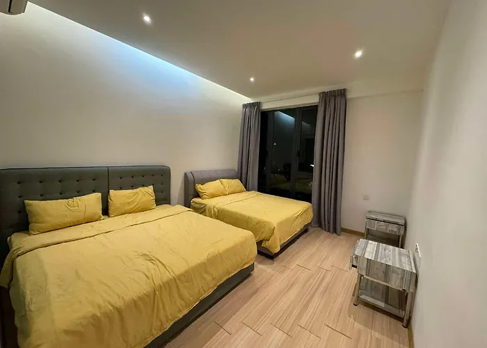 Luxury Seaview Bathtub Condo 2 Rooms 6 Pax Near Straits Quay Marina Mall 豪华海景双房浴缸公寓
